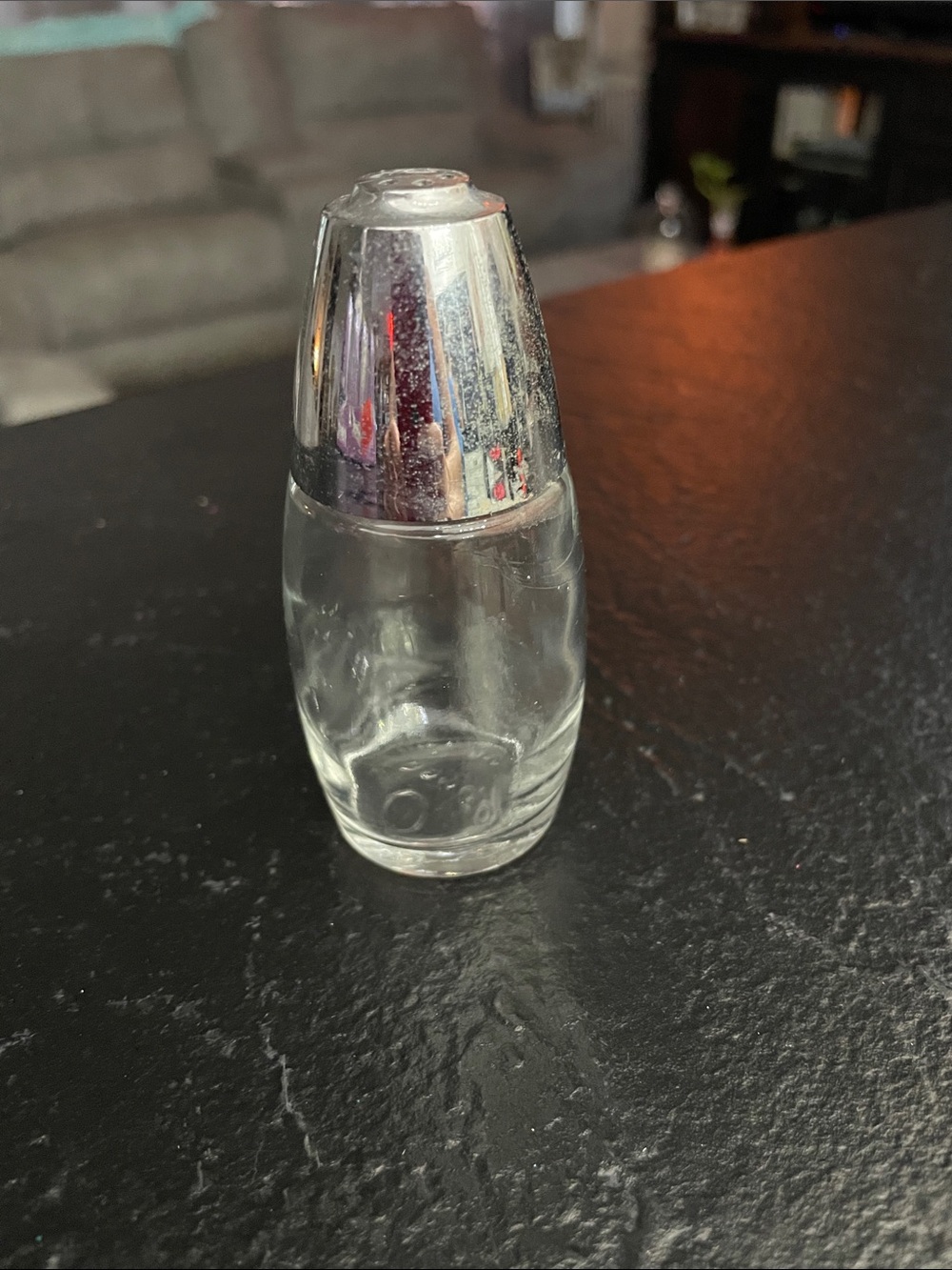 Gemco Vintage Classic Clear Glass Salt or Pepper Shaker with Silver Cap